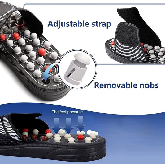 Acupuncture massage magnetic slippers